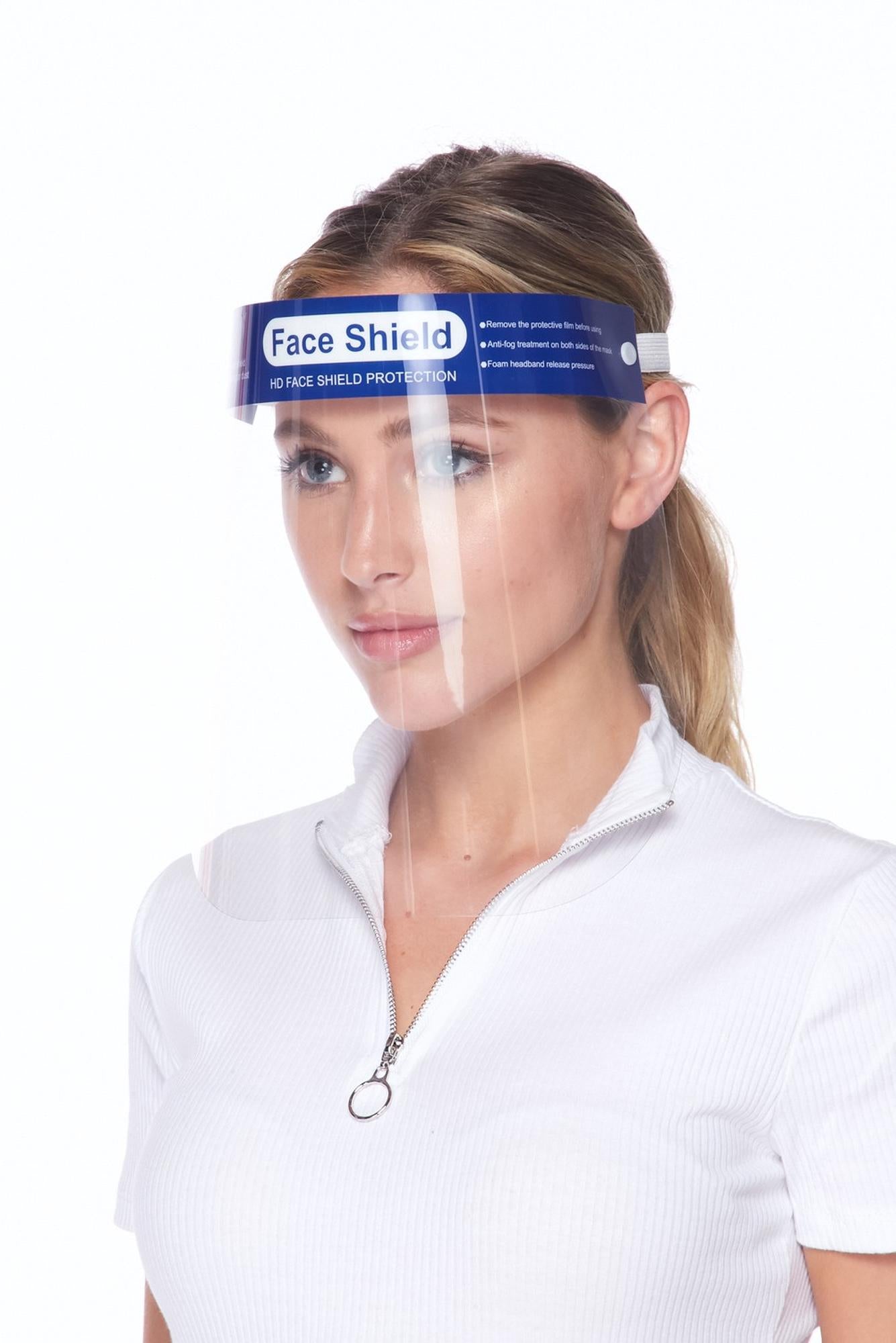 Anti Splash Protective Face Shields - 5 Pack