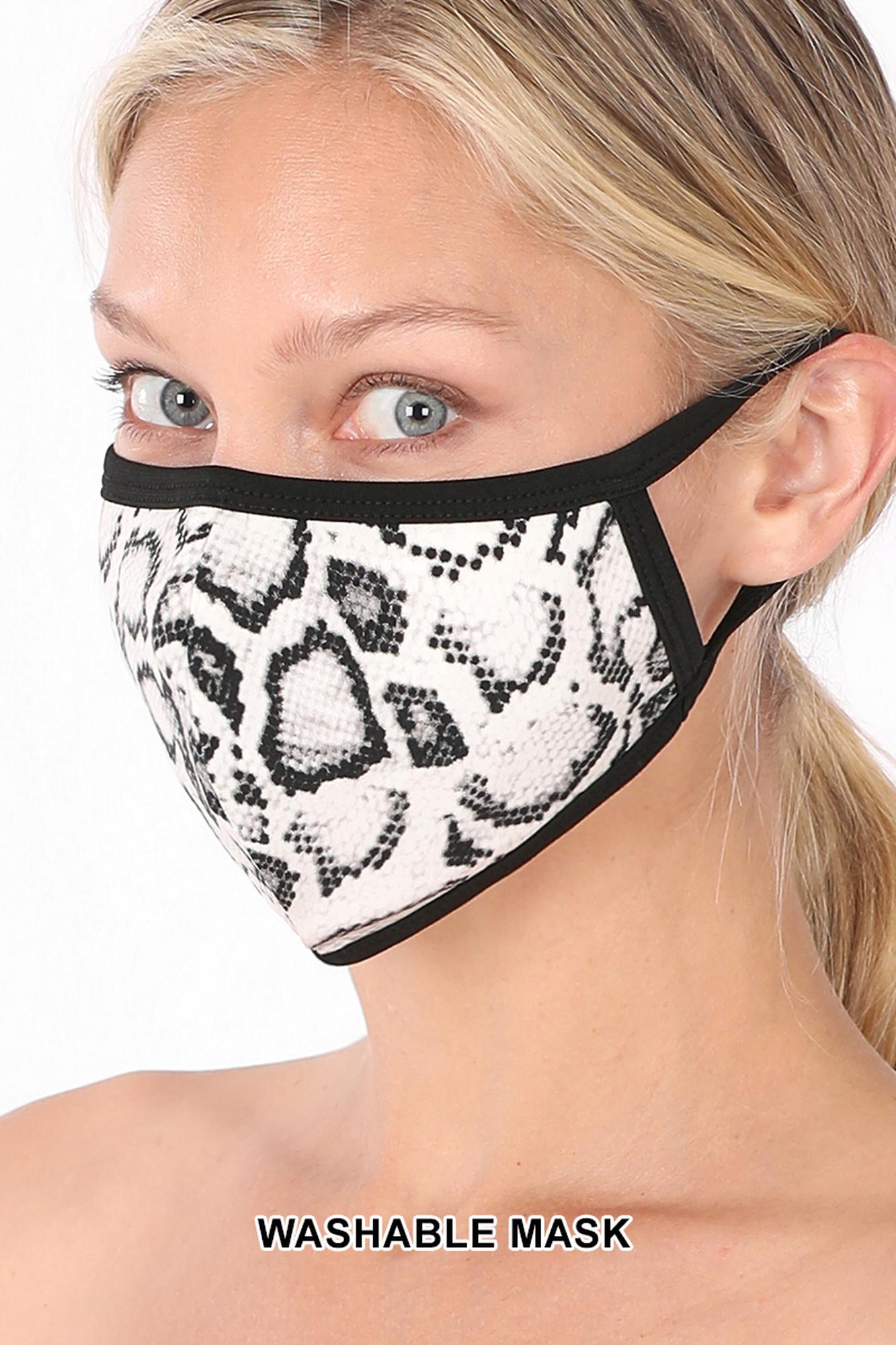 Snakeskin Face Mask - Imported