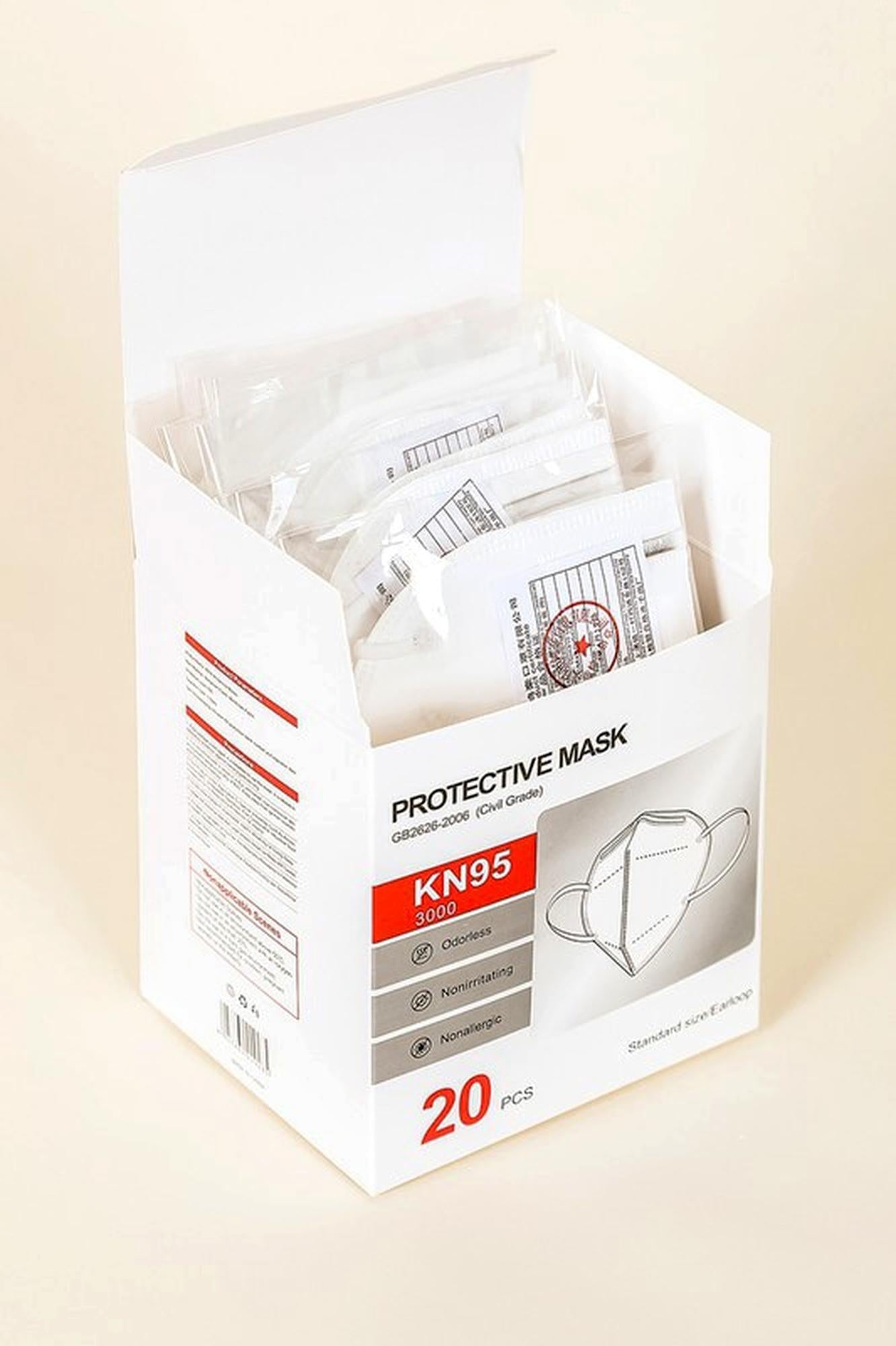 10 Pack - KN95 Face Mask - 5 Layer - Individually Wrapped