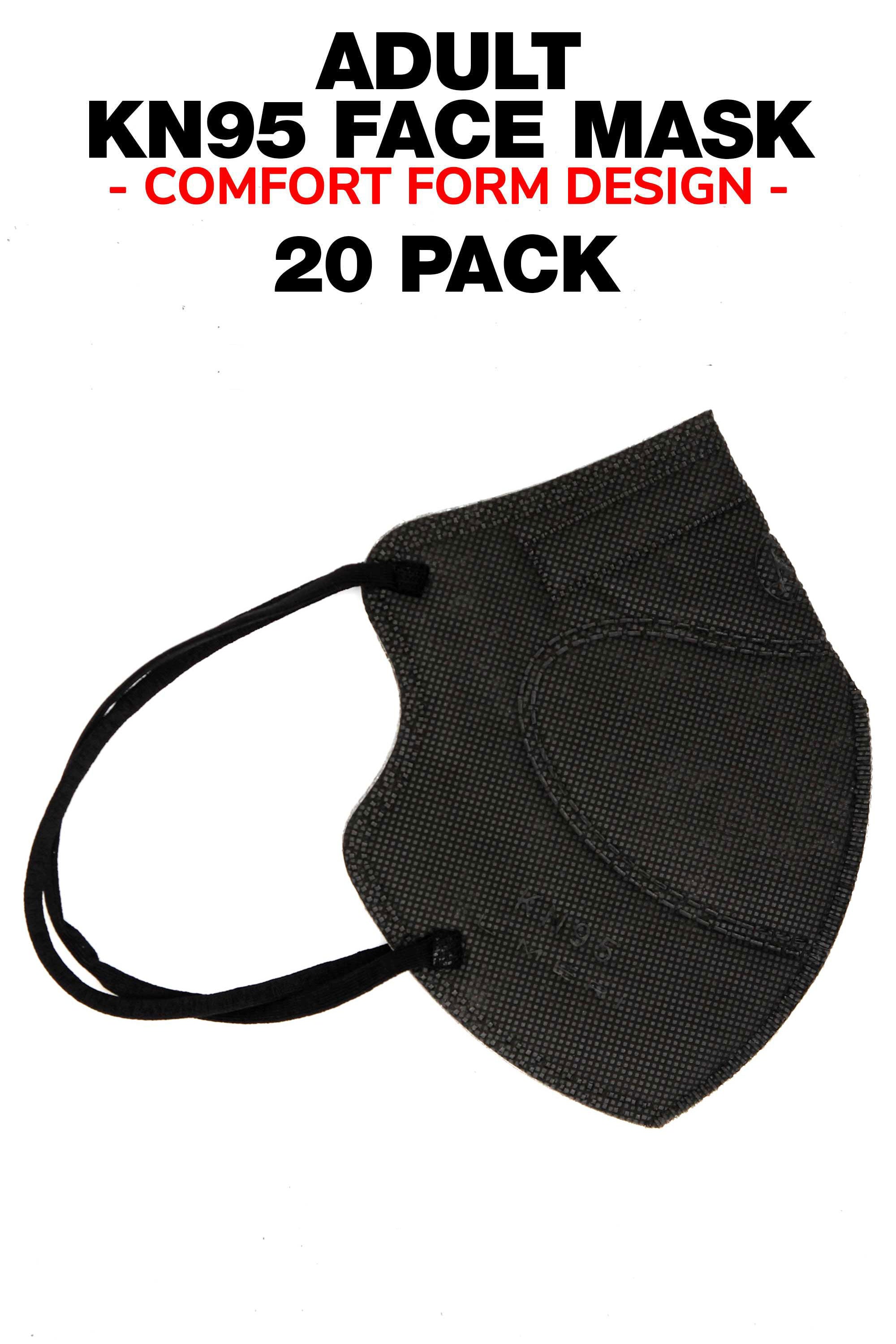 20 Pack - KN95 Face Mask - Comfort Fit - Individually Sealed