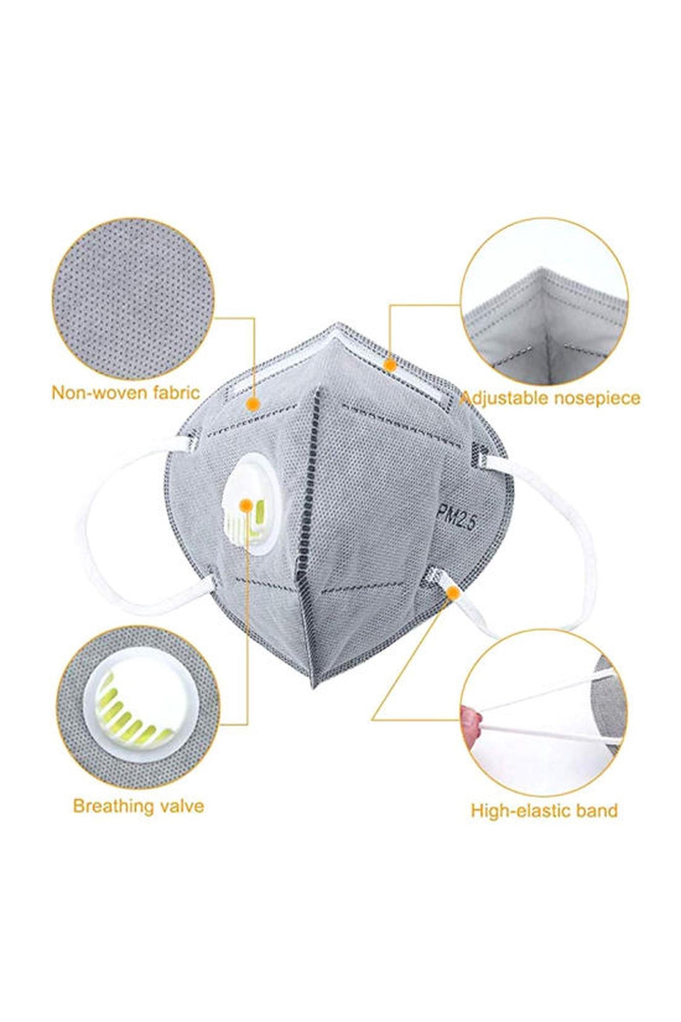 KN95 Face Mask with Air Valve - Individually Wrapped