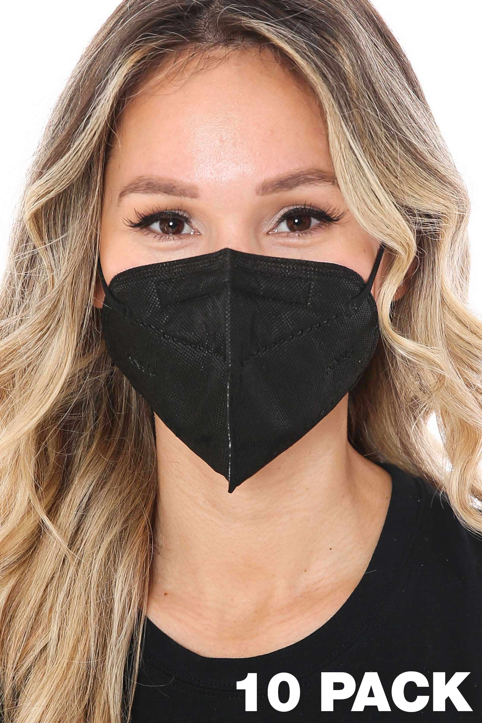Black KN95 Face Mask - 10 Pack