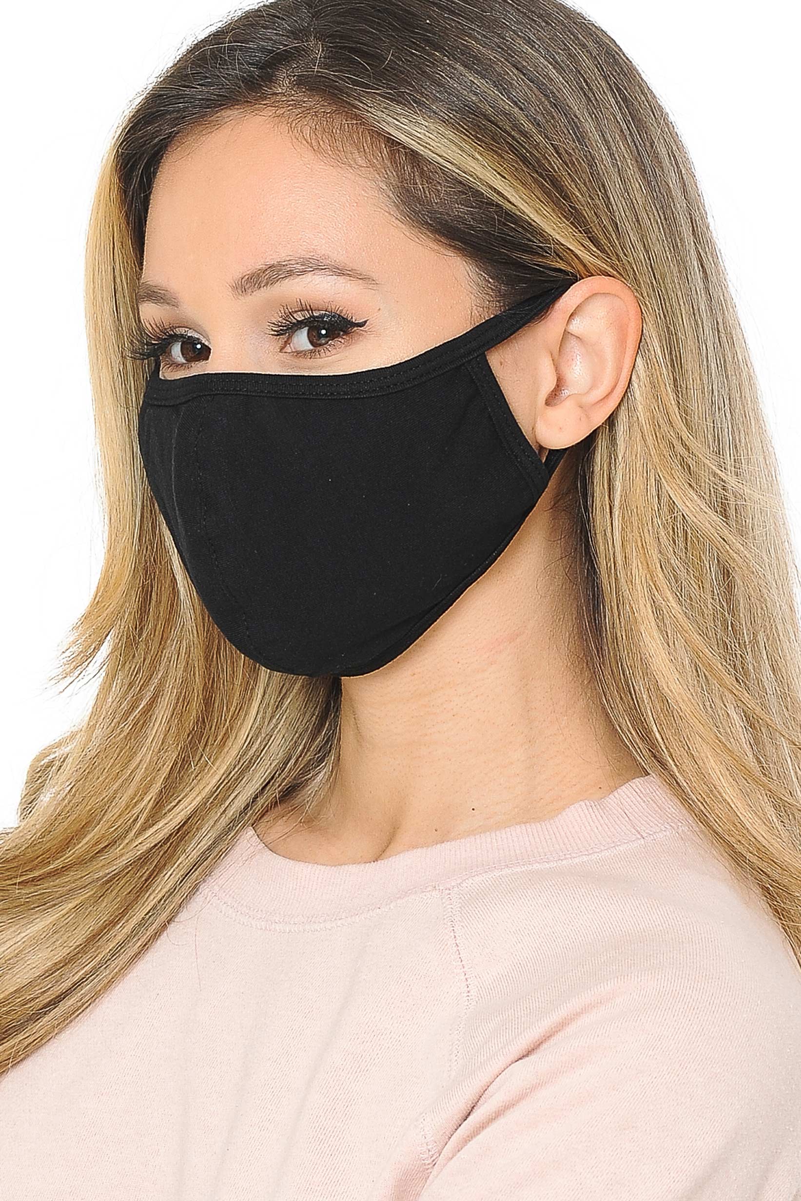 Unisex Cotton Face Mask with PM2.5 Filter Pocket - Made in USA