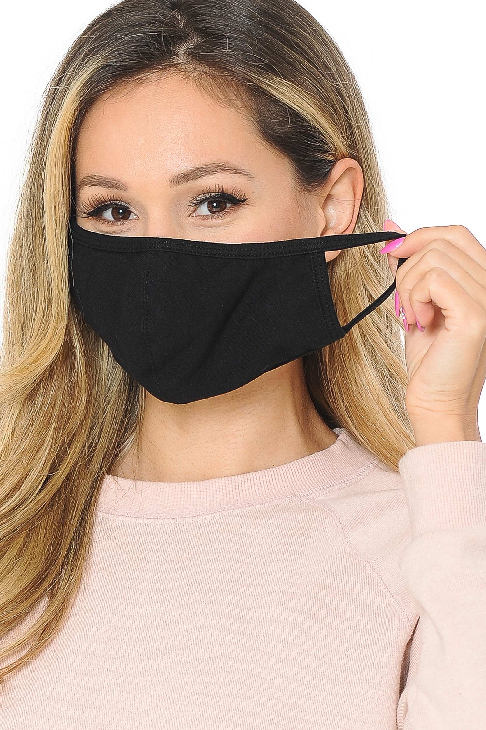 Unisex Cotton Face Mask with PM2.5 Filter Pocket - Made in USA