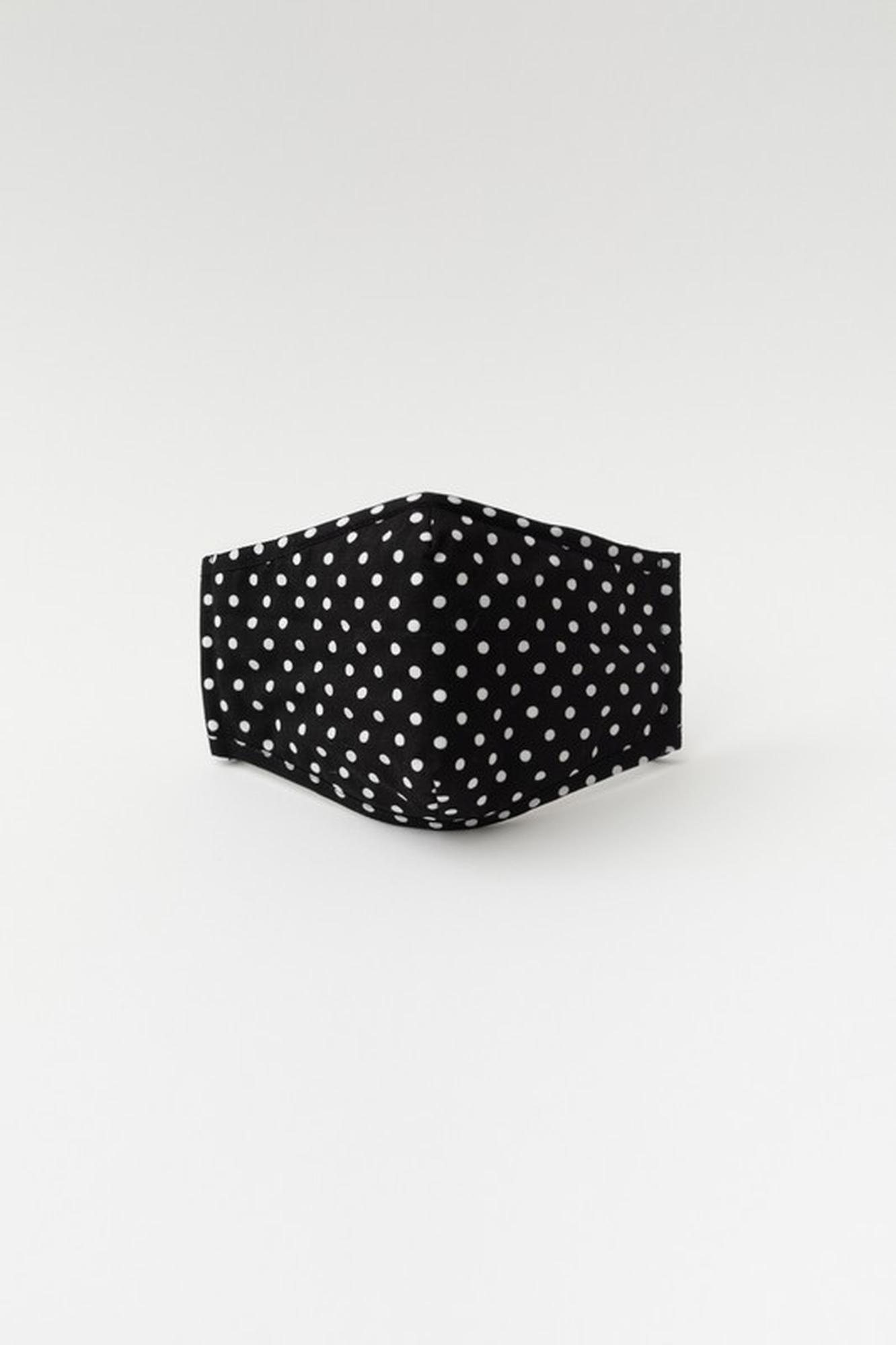 Polka Dot Fashion Face Mask with Built In Filter and Nose Bar