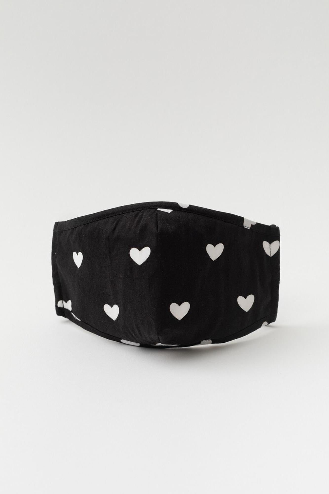 Tiny Hearts Face Mask with Built In Micro Filter & Nose Bar