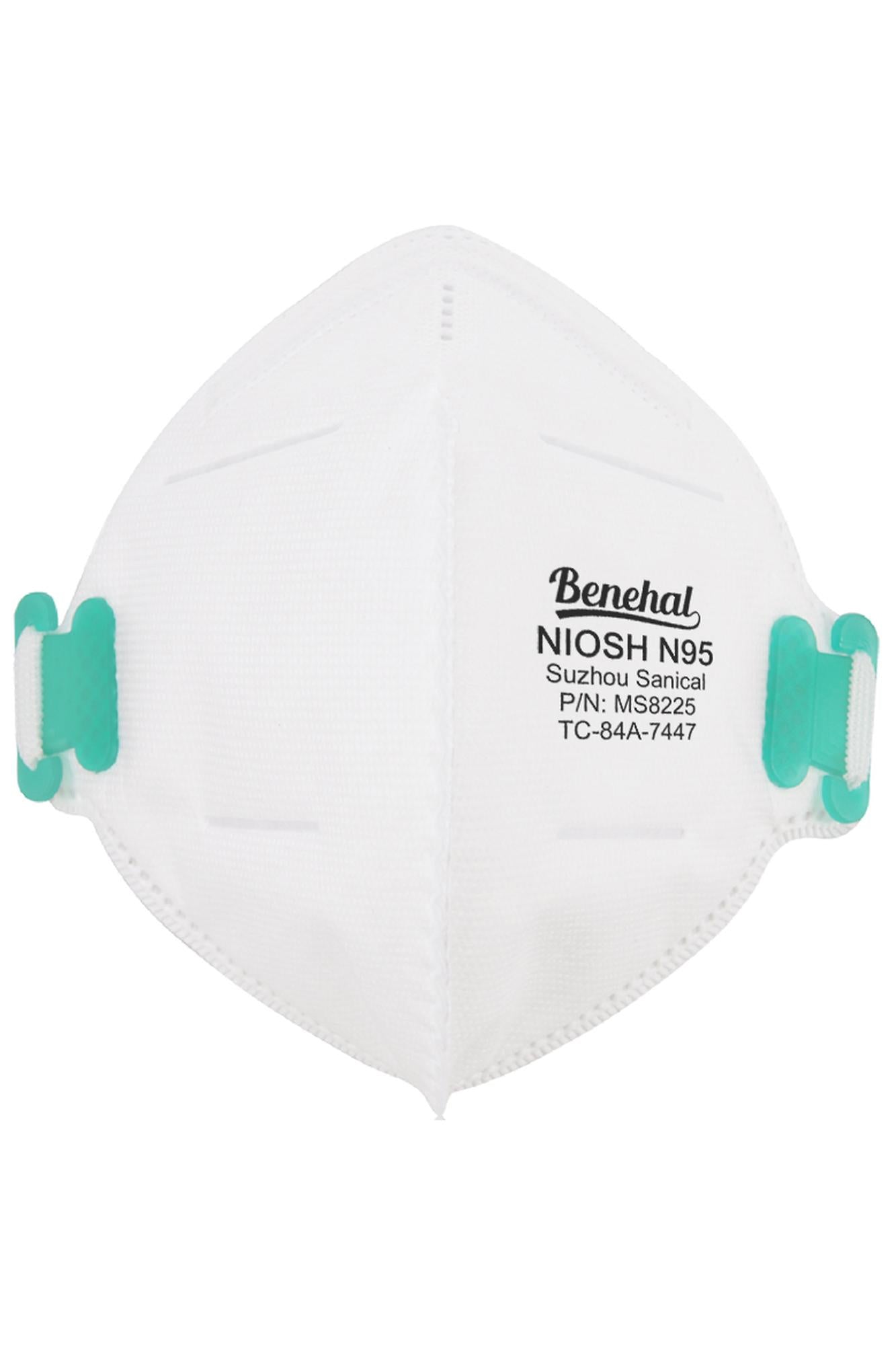 White NIOSH N95 Face Mask - USA Certified - 20 Pack
