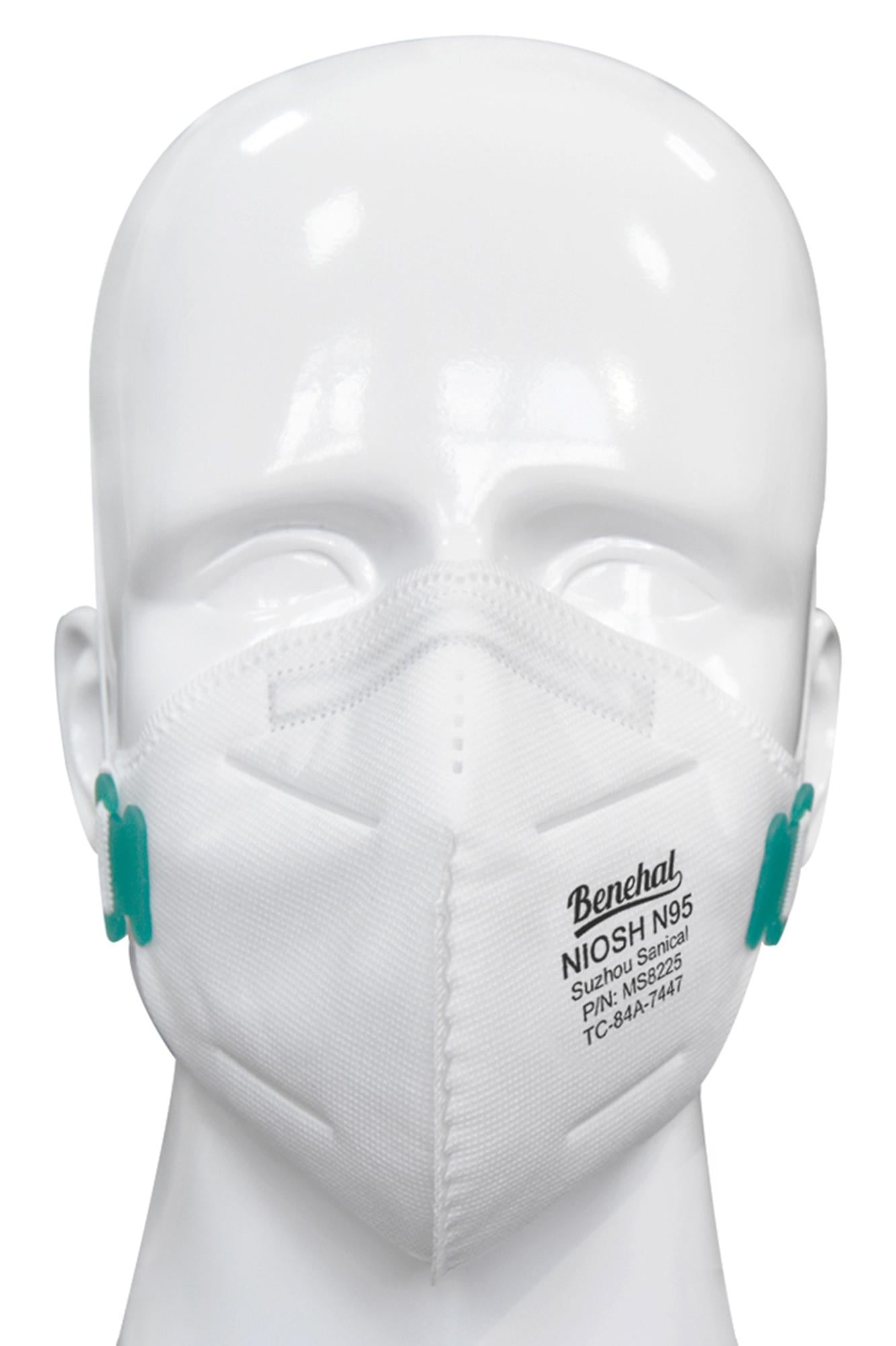 White NIOSH N95 Face Mask - USA Certified - 20 Pack