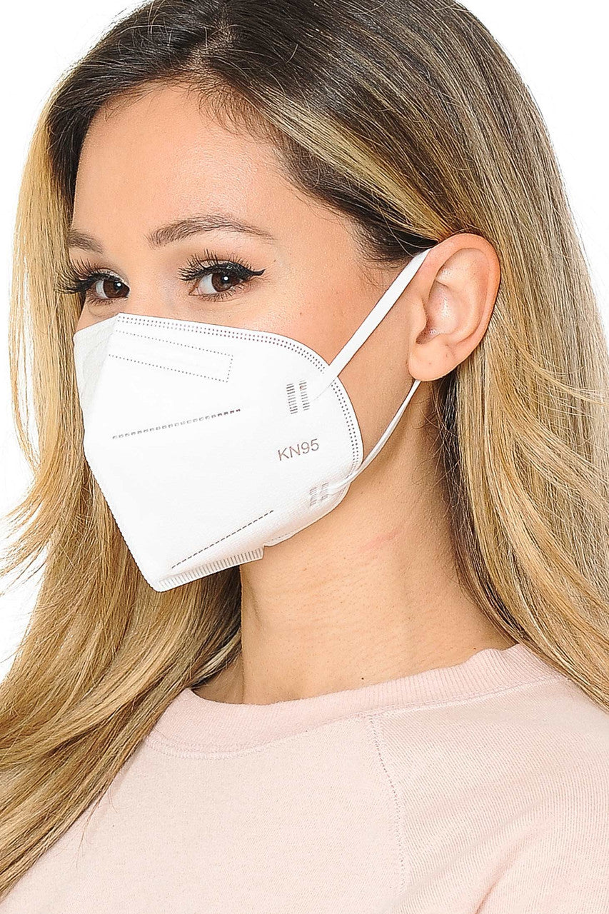 500 PIECES - Summer White KN95 Face Mask - GUOYAN BULK